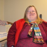 Erin sits at her desk in her office at the City of Columbia
