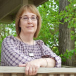 Marni Ardrey poses in the gazebo at BCFR