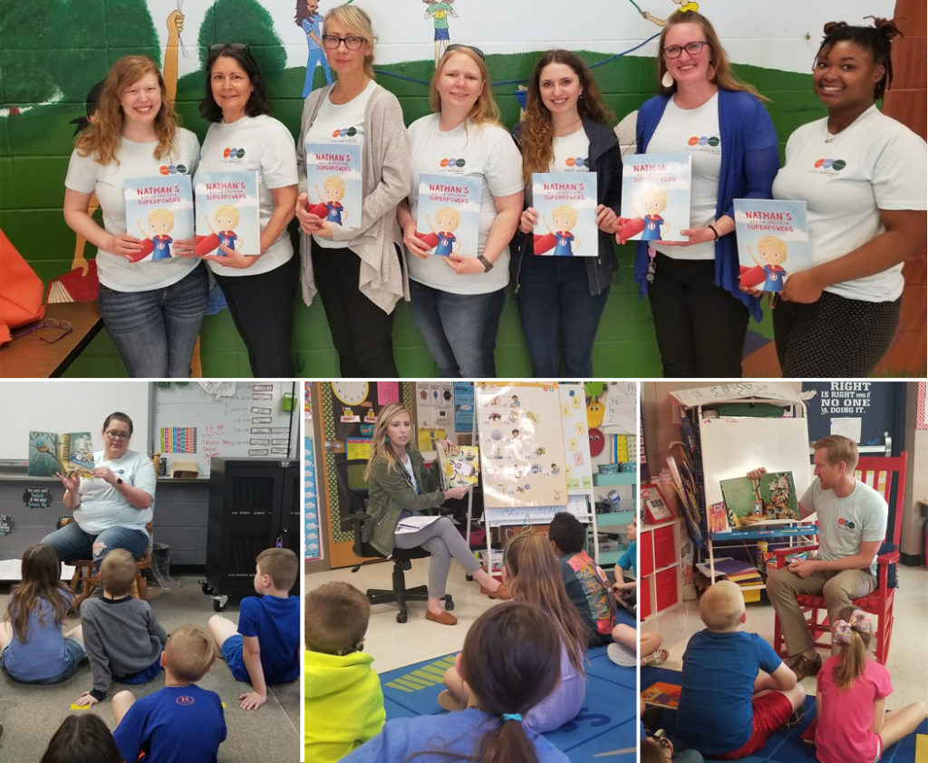 BCFR staff enjoyed reading to students and spreading autism awareness.