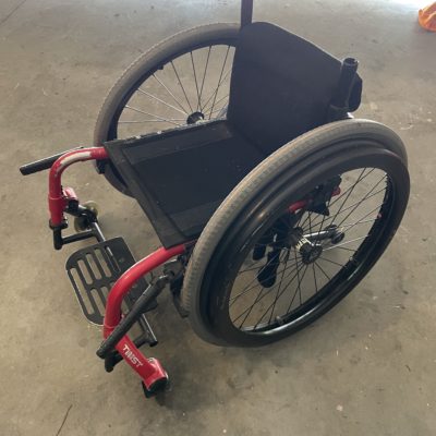 Pediatric wheelchair red