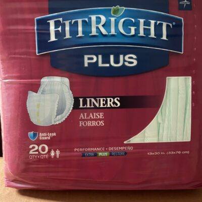 Plus size liners for urinary incontinence