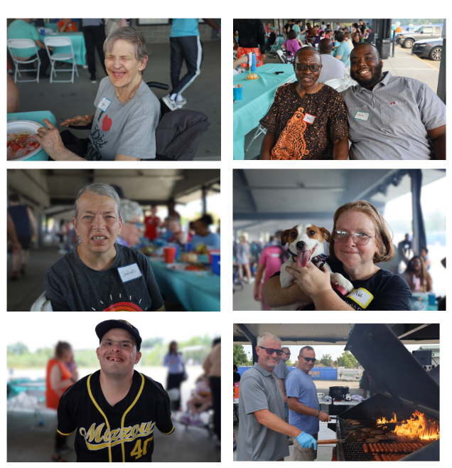 Arrange of photos from the annual picnic.